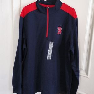 New Boston Red Sox half zip Long sleeve sweater xxl
